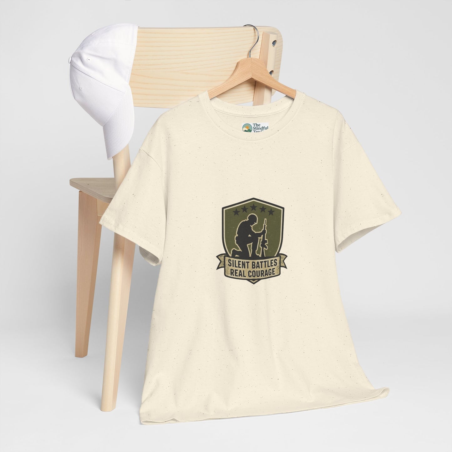 Silent Battles Real Courage T-Shirt – Military Mental Health Tee