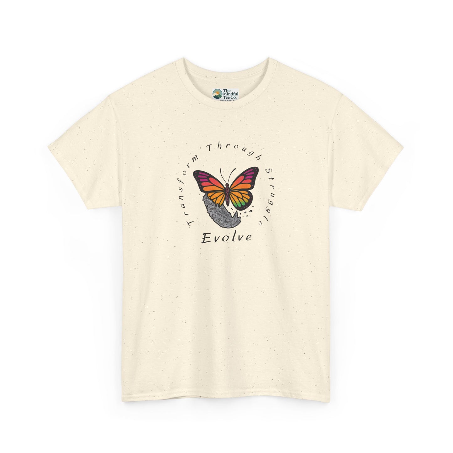 Transform Through Struggle T-Shirt - Butterfly Evolution