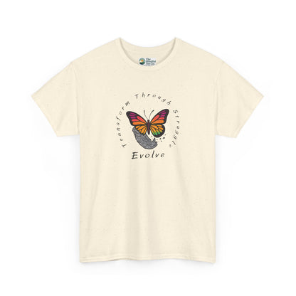 Transform Through Struggle T-Shirt - Butterfly Evolution