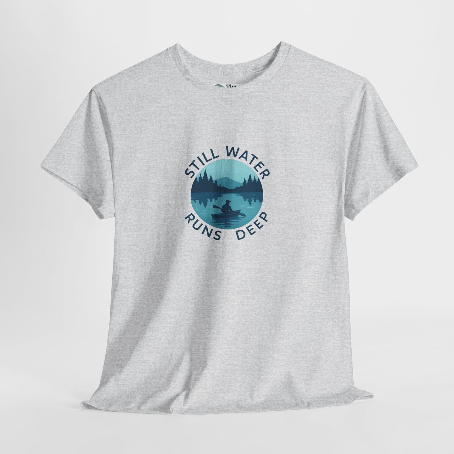 Still Water Runs Deep T-Shirt – Lake Reflection Mental Health Tee