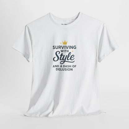 Surviving with Style T-Shirt – Mental Health & Self-Care Tee
