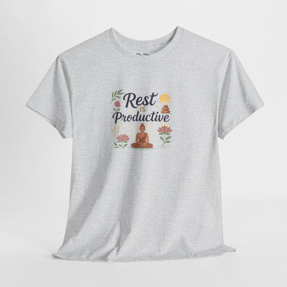 Rest Is Productive T-Shirt – Mindfulness & Meditation Tee