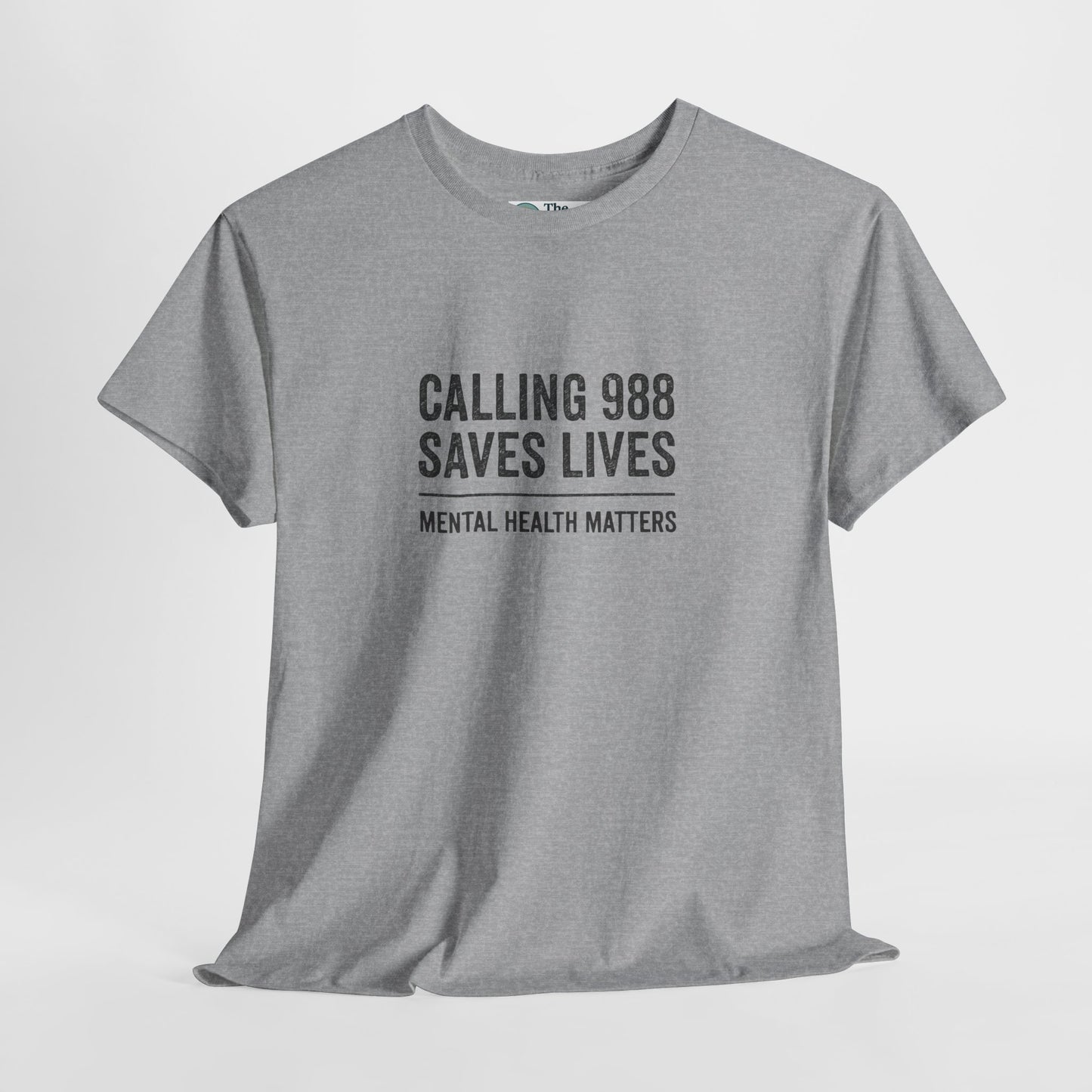 Calling 988 Saves Lives T-Shirt - Mental Health Awareness  Tee