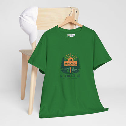 Trailhead Not Deadline T-Shirt – Mental Health Hiking Tee