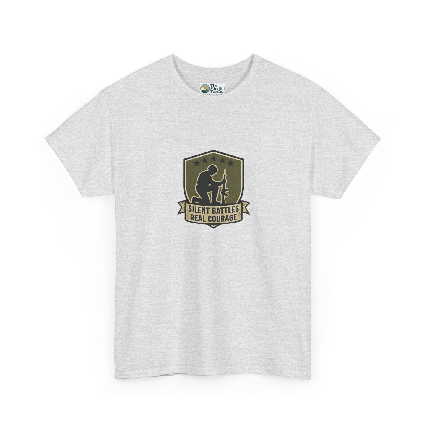 Silent Battles Real Courage T-Shirt – Military Mental Health Tee