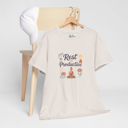 Rest Is Productive T-Shirt – Mindfulness & Meditation Tee