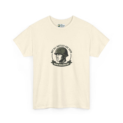 Not All Battles Are Seen T-Shirt – Military Strength & Awareness  Tee
