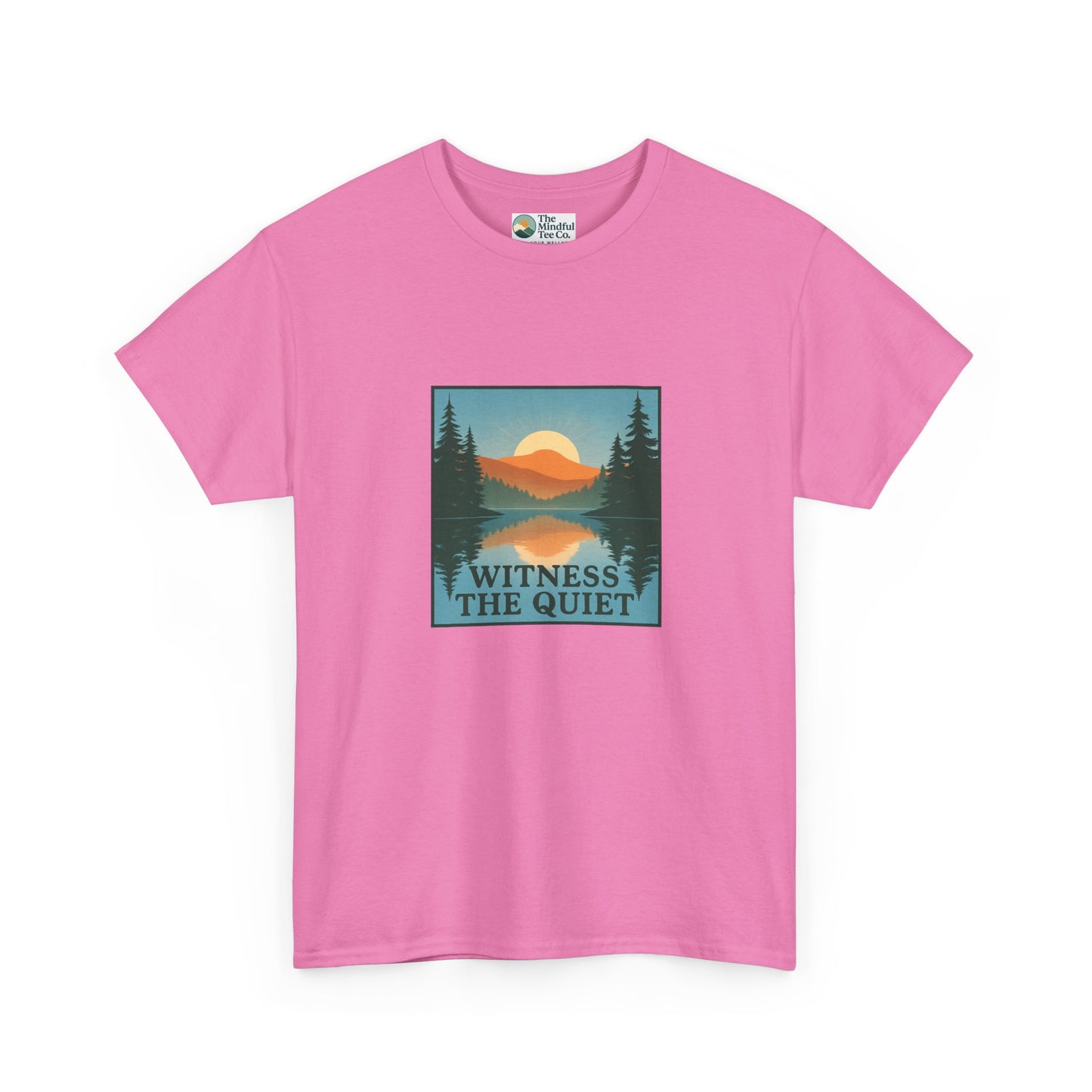 Witness the Quiet Reflection T-Shirt - Nature Mindfulness Tee