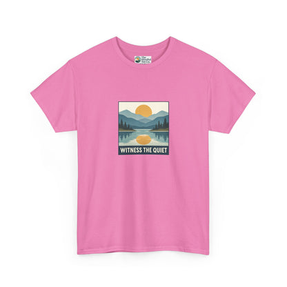 Witness the Quiet T-Shirt - Nature Mindfulness Sunset  Tee