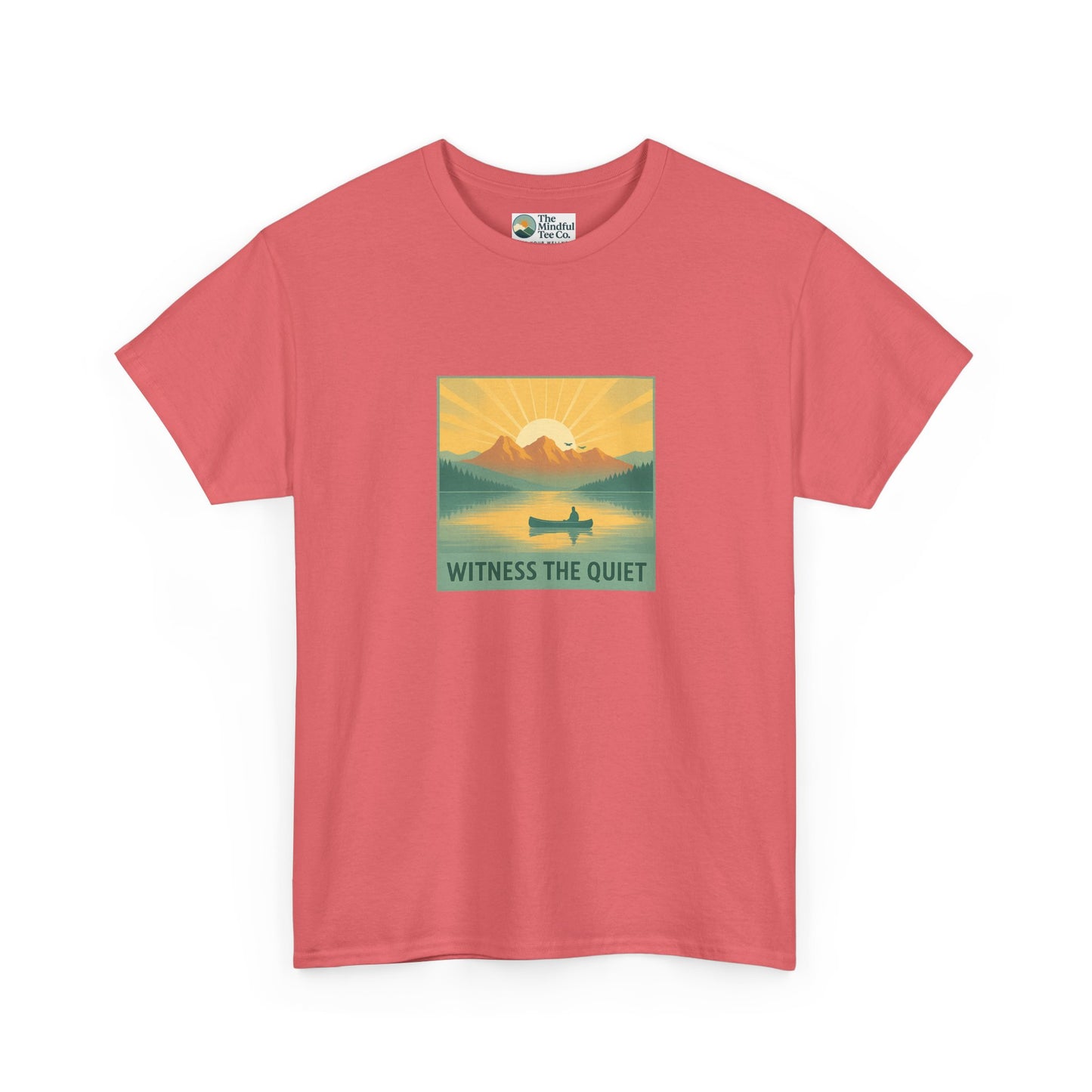 Witness the Quiet T-Shirt - Nature Mindfulness Canoe  Tee
