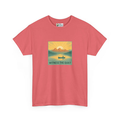 Witness the Quiet T-Shirt - Nature Mindfulness Canoe  Tee