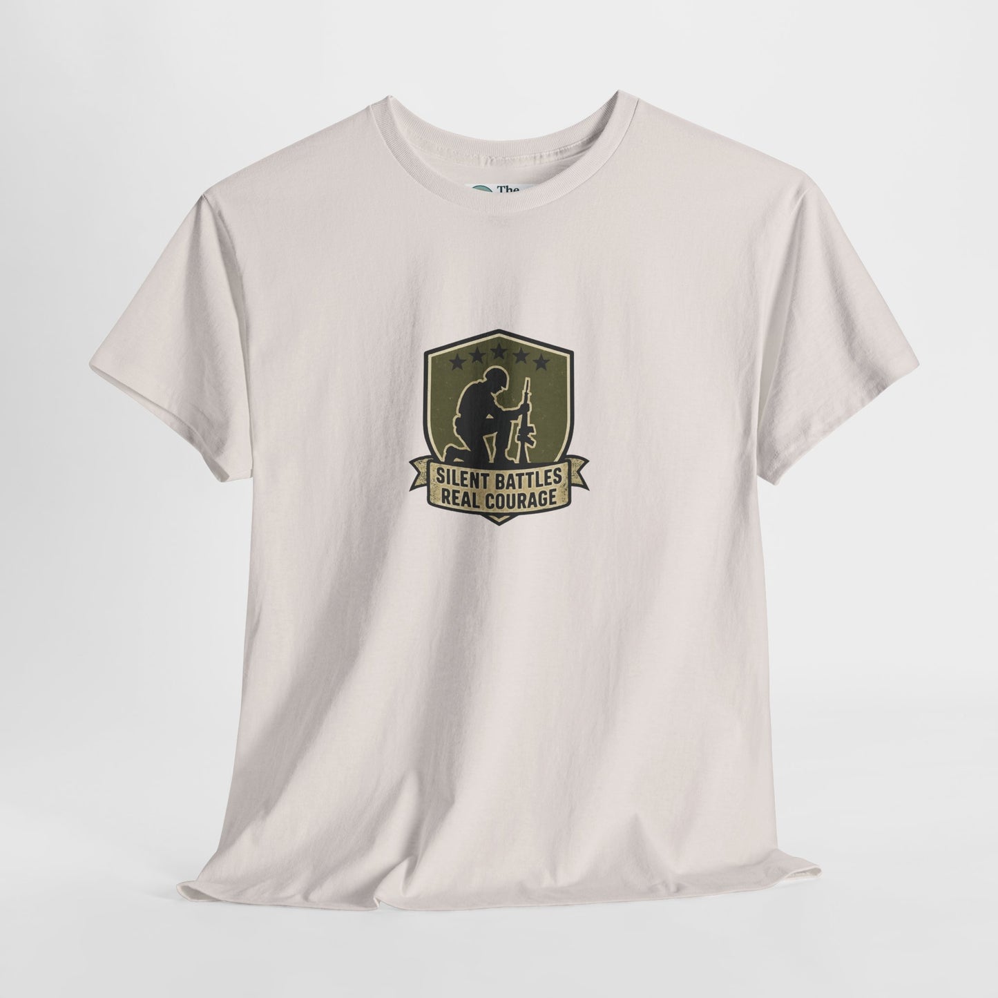 Silent Battles Real Courage T-Shirt – Military Mental Health Tee