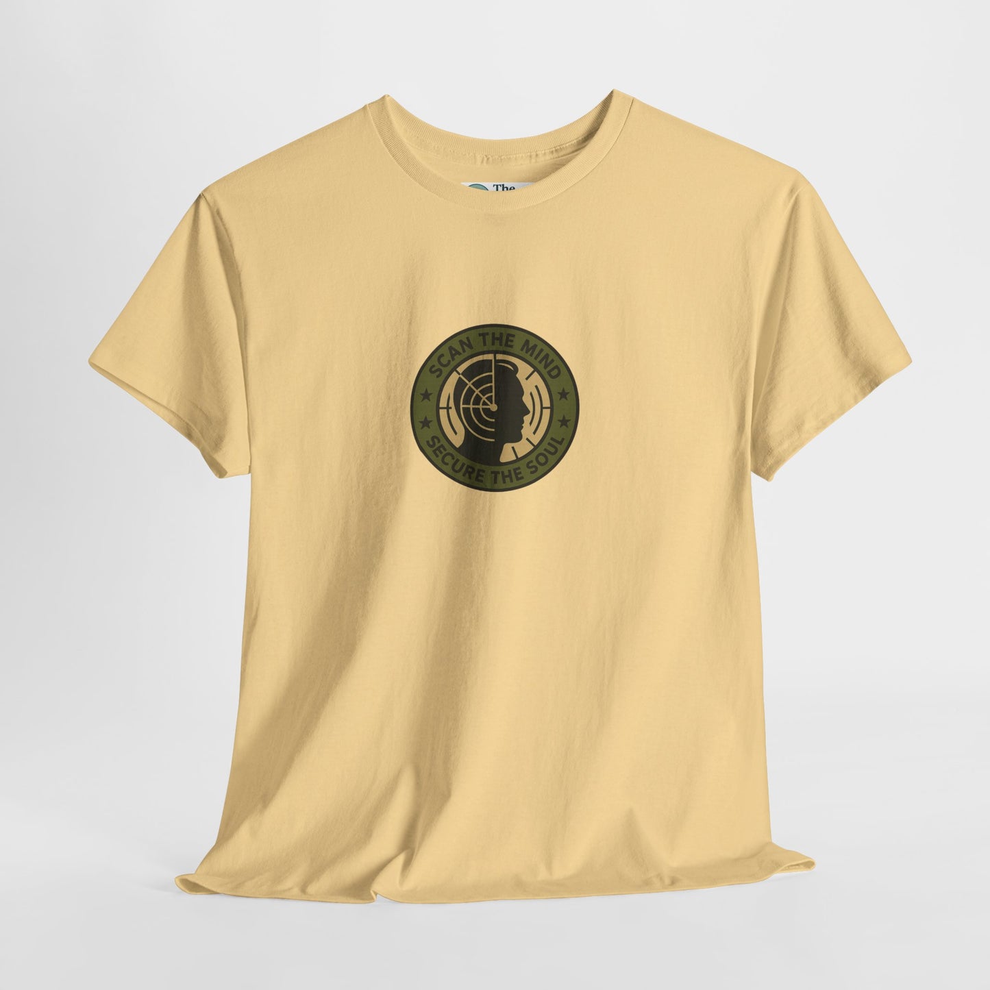 Scan the Mind, Secure the Soul T-Shirt – Military Awareness & Strength  Tee