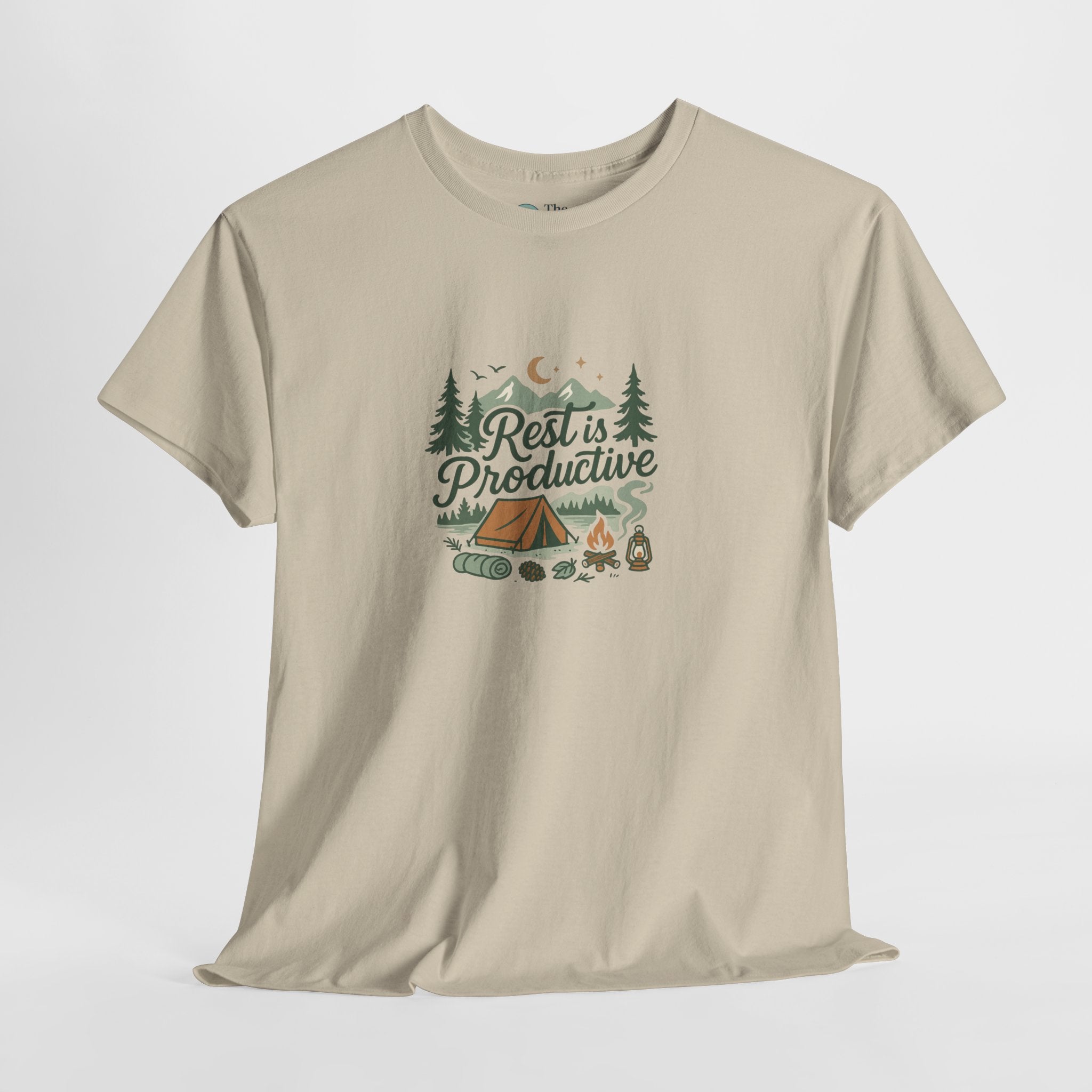 Rest Is Productive – Camping Reset Tee