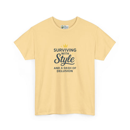 Surviving with Style T-Shirt – Mental Health & Self-Care Tee