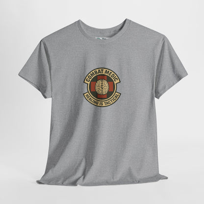 Combat Medic T-Shirt – Healing Is Tactical Graphic Tee