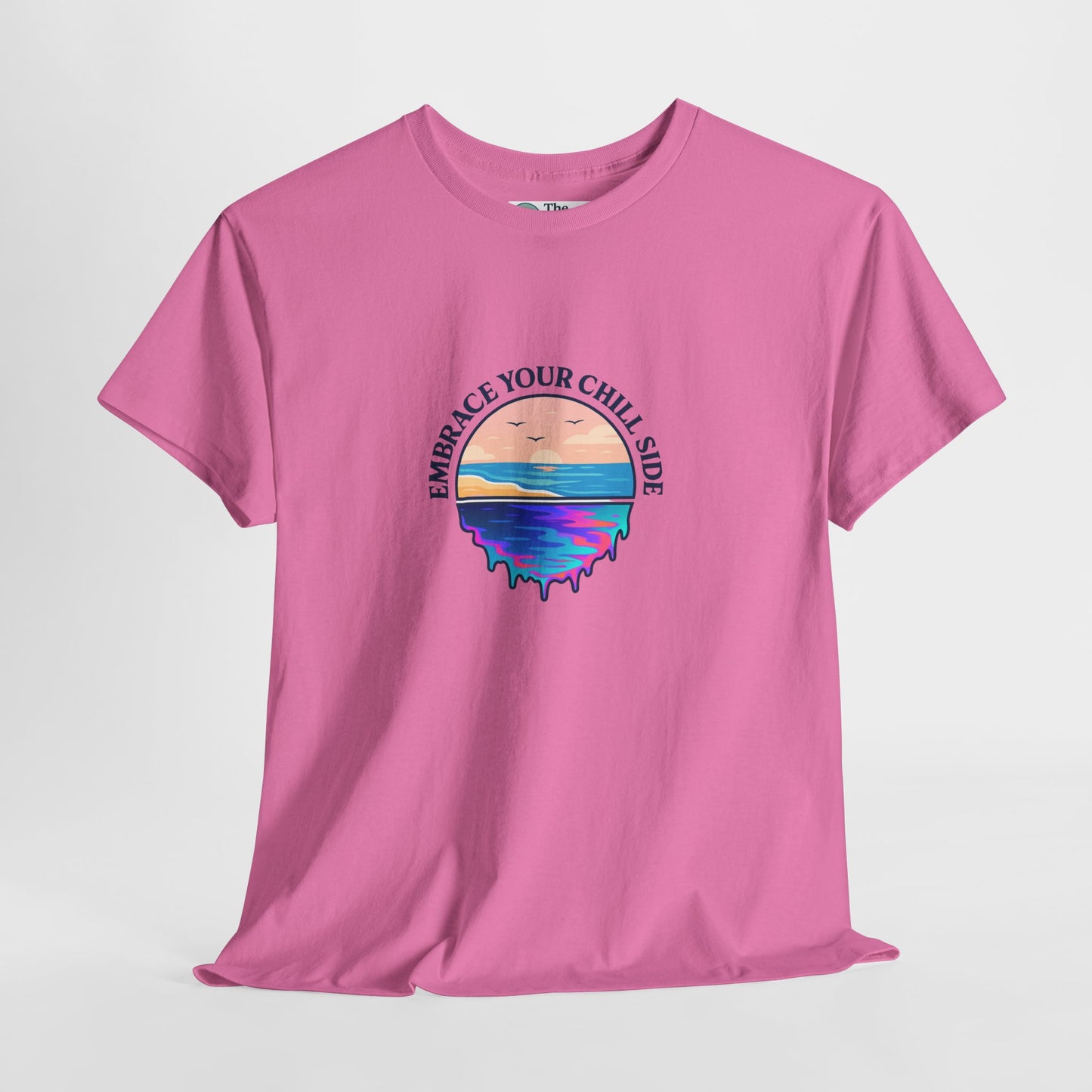 Embrace Your Chill Side T-Shirt - Mountain Lake Reflection Tee