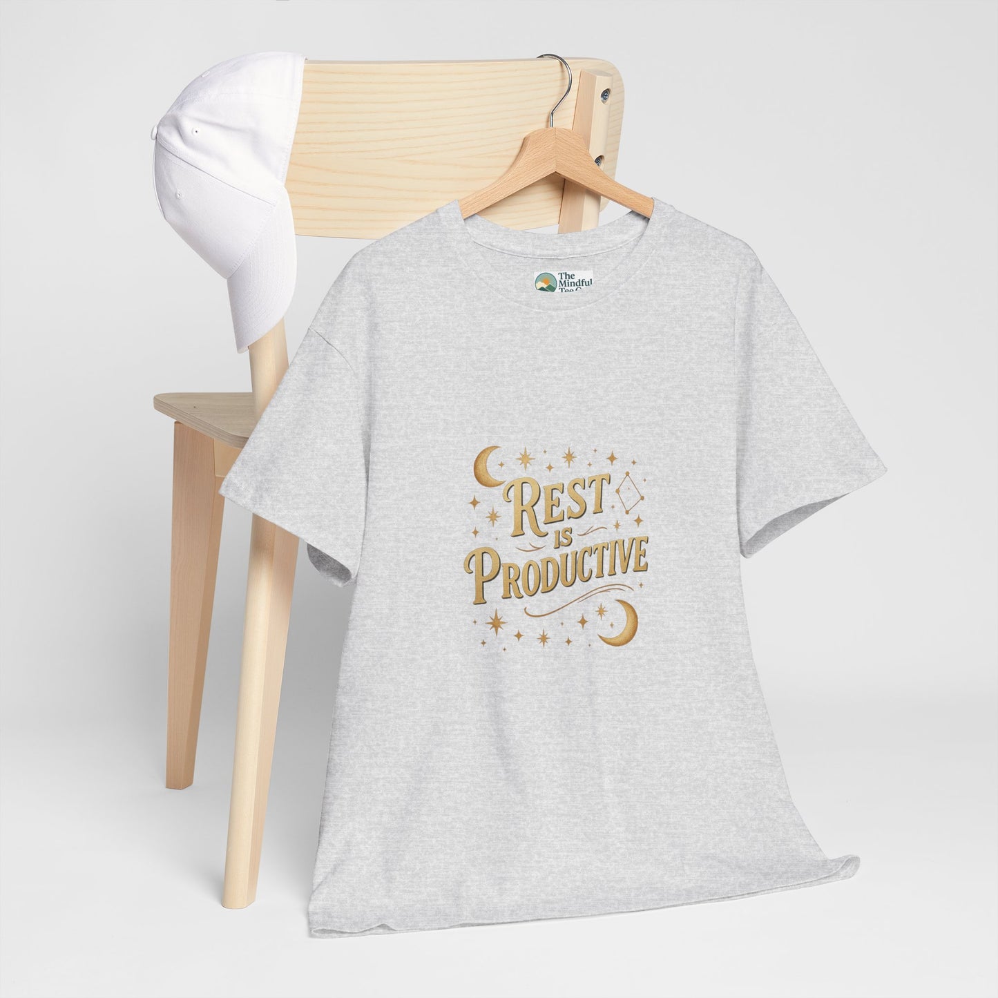 Rest Is Productive T-Shirt – Celestial Self-Care Tee