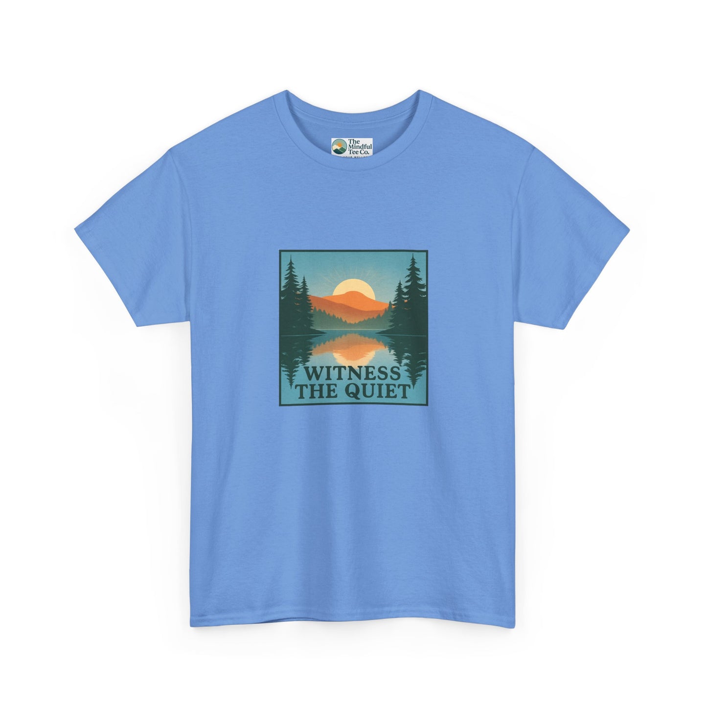 Witness the Quiet Reflection T-Shirt - Nature Mindfulness Tee