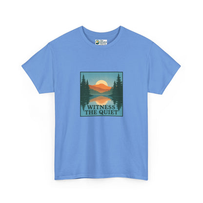 Witness the Quiet Reflection T-Shirt - Nature Mindfulness Tee