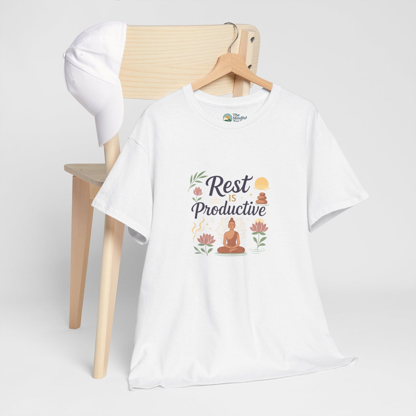 Rest Is Productive T-Shirt – Mindfulness & Meditation Tee