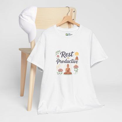 Rest Is Productive T-Shirt – Mindfulness & Meditation Tee