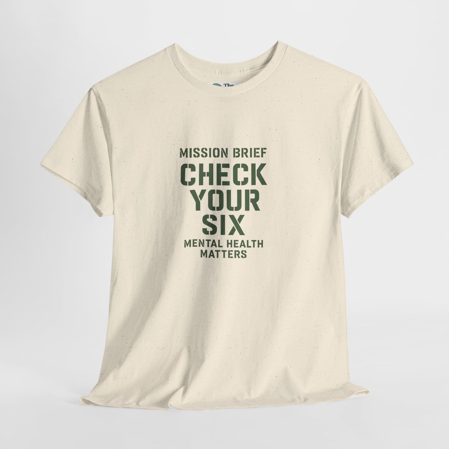Mission Brief: Check Your Six T-Shirt - Military Mental Health Awareness  Tee