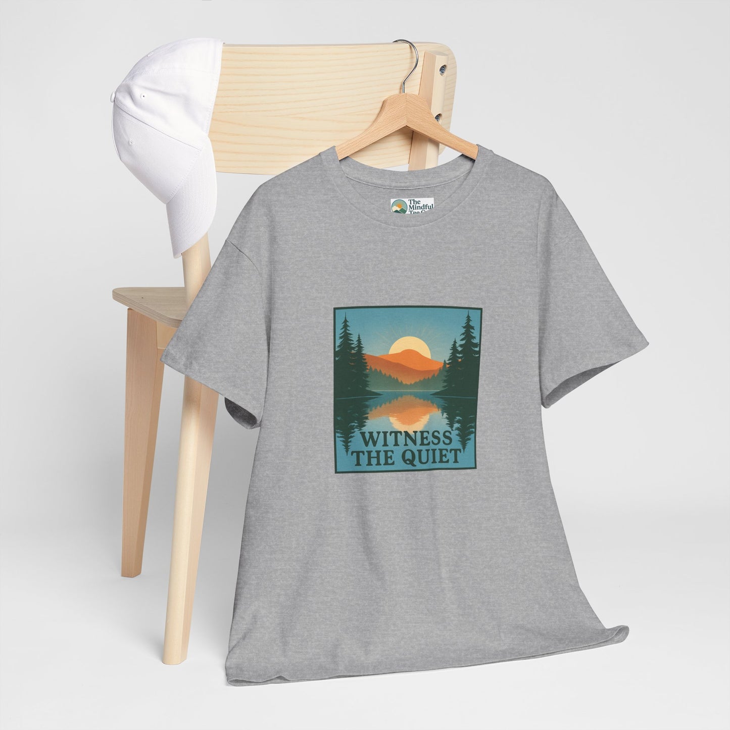 Witness the Quiet Reflection T-Shirt - Nature Mindfulness Tee