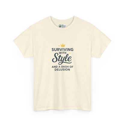 Surviving with Style T-Shirt – Mental Health & Self-Care Tee