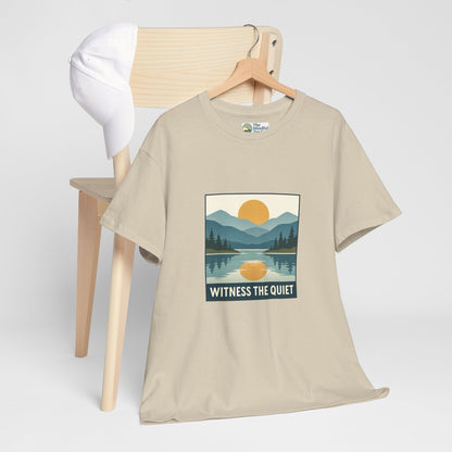 Witness the Quiet Sunset T-Shirt - Reflection Mindfulness Tee