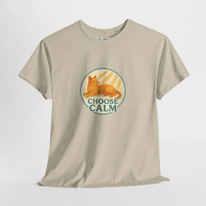 Choose Calm T-Shirt – Relaxing Cat Tee