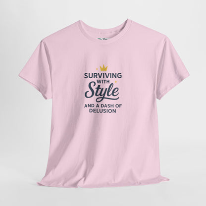 Surviving with Style T-Shirt – Mental Health & Self-Care Tee