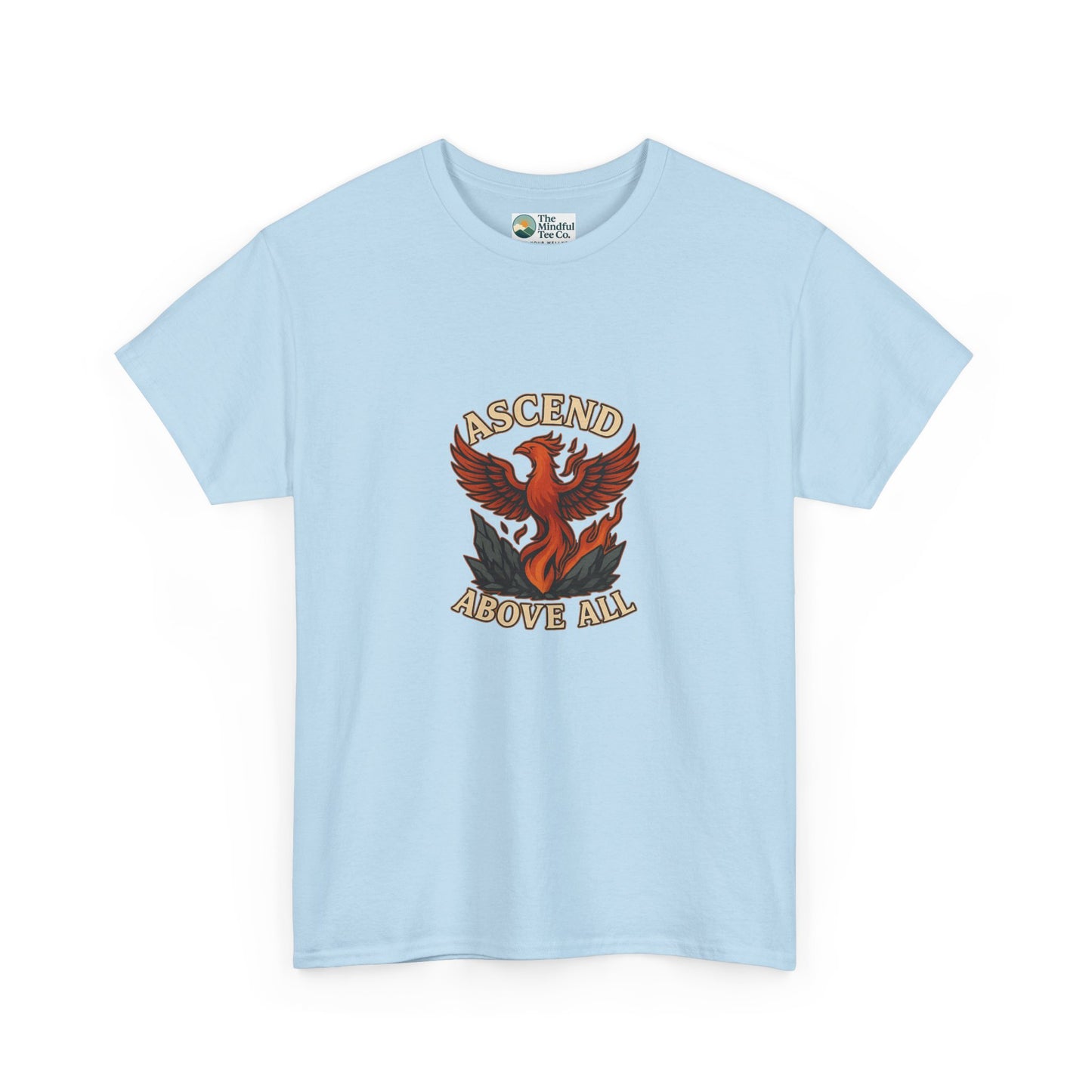 Ascend Above All T-Shirt – Phoenix Rising Strength Design