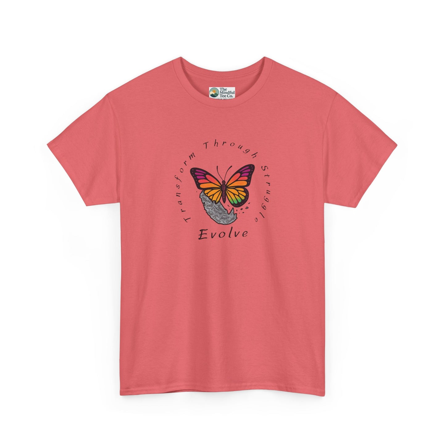 Transform Through Struggle T-Shirt - Butterfly Evolution