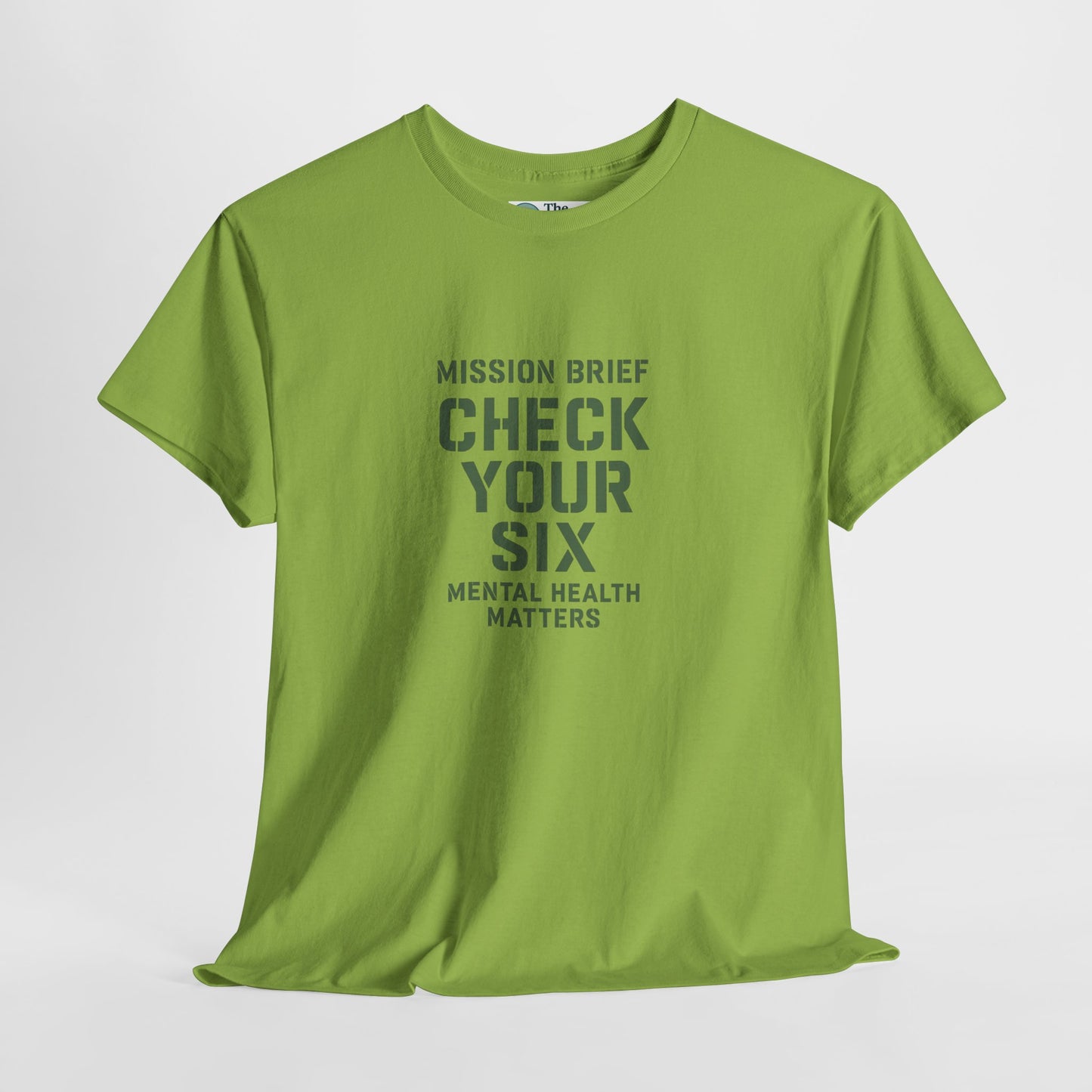 Mission Brief: Check Your Six T-Shirt - Military Mental Health Awareness  Tee
