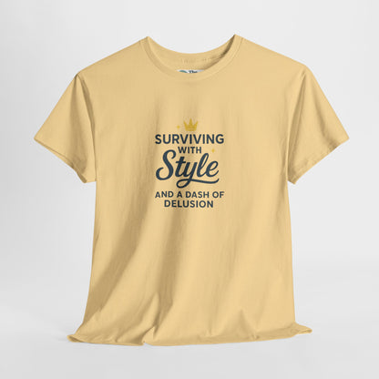 Surviving with Style T-Shirt – Mental Health & Self-Care Tee