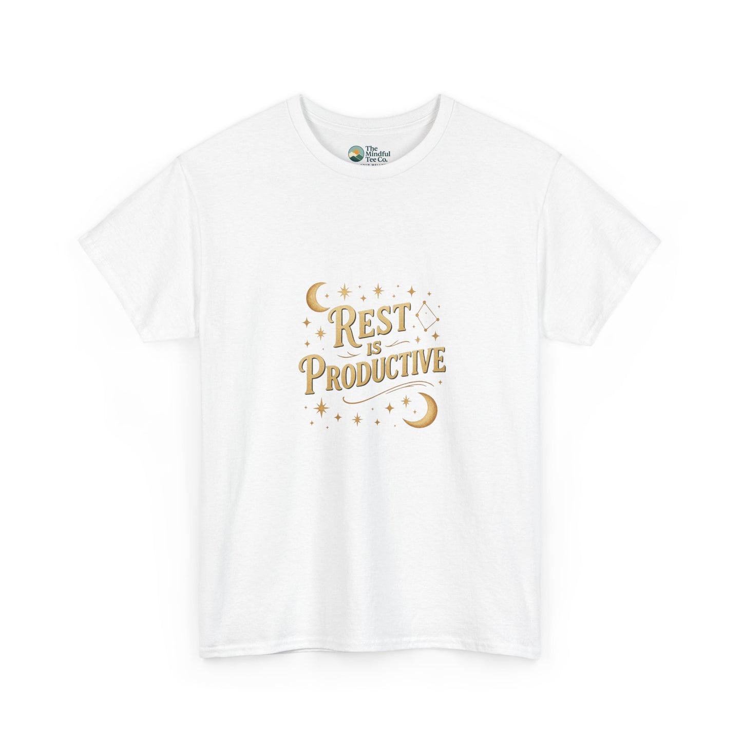Rest Is Productive T-Shirt – Celestial Self-Care Tee