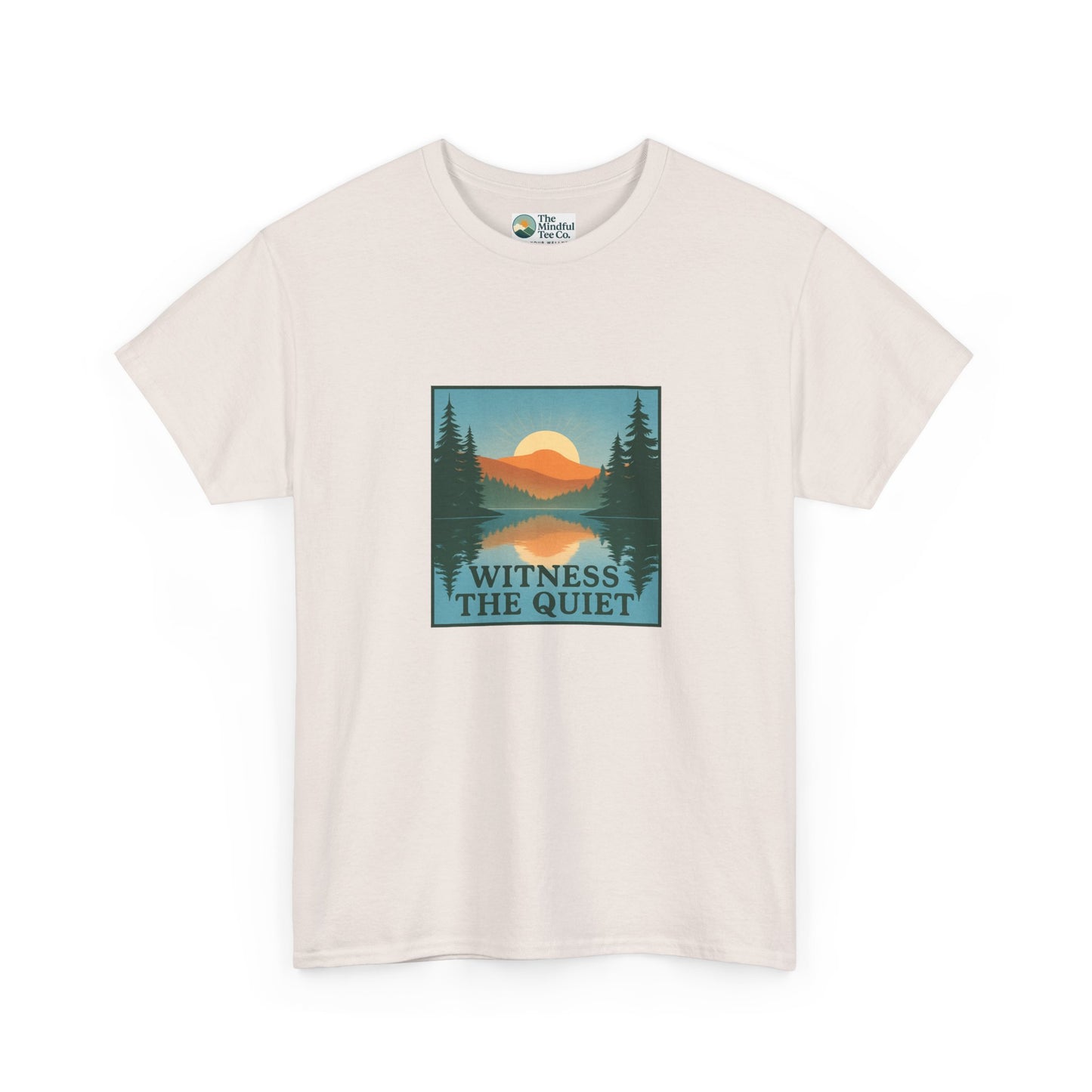 Witness the Quiet Reflection T-Shirt - Nature Mindfulness Tee