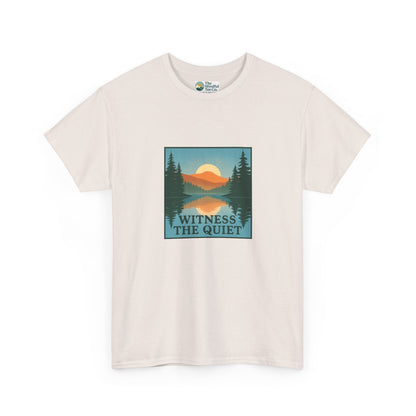 Witness the Quiet Reflection T-Shirt - Nature Mindfulness Tee