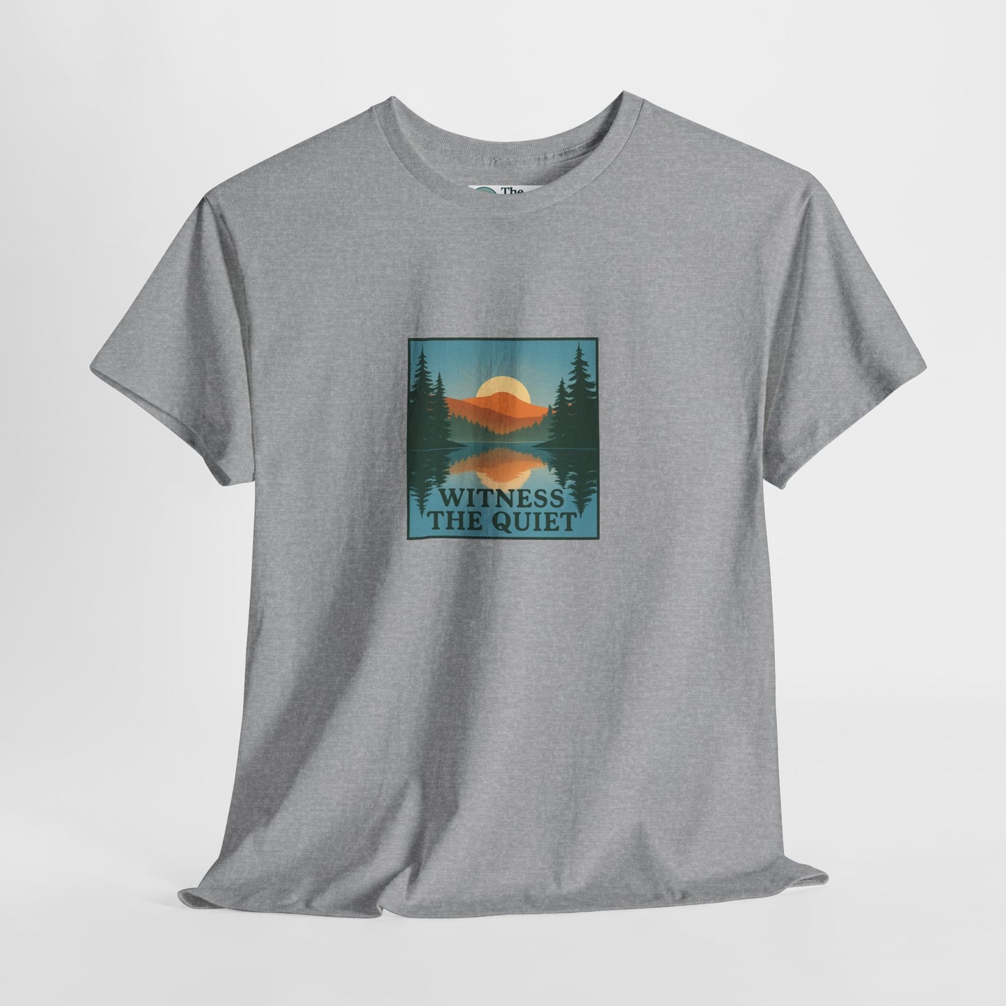 Witness the Quiet T-Shirt - Nature Mindfulness Reflection Tee