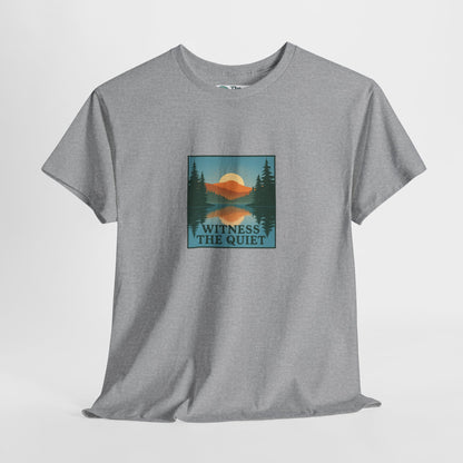 Witness the Quiet T-Shirt - Nature Mindfulness Reflection Tee