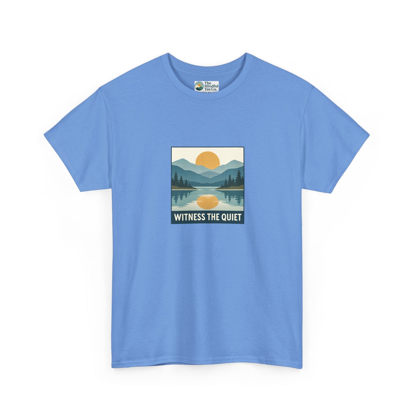 Witness the Quiet T-Shirt - Nature Mindfulness Sunset  Tee