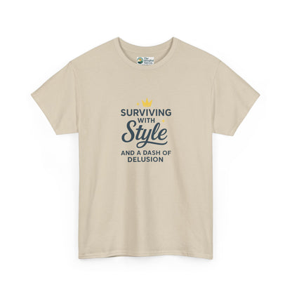 Surviving with Style T-Shirt – Mental Health & Self-Care Tee