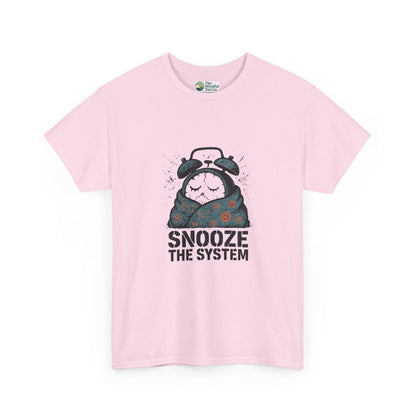 Snooze the System T-Shirt – Anti-Hustle Graphic Tee