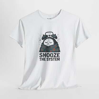 Snooze the System T-Shirt – Anti-Hustle Tee