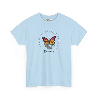 Transform Through Struggle T-Shirt - Butterfly Evolution