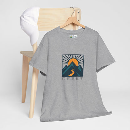 RESET T-Shirt – Motivational Sunrise Tee