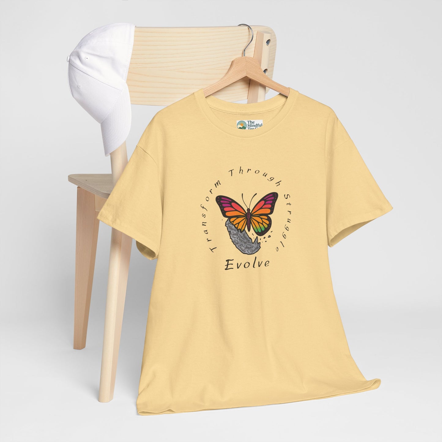 Transform Through Struggle T-Shirt - Butterfly Evolution