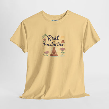 Rest Is Productive T-Shirt – Mindfulness & Meditation Tee