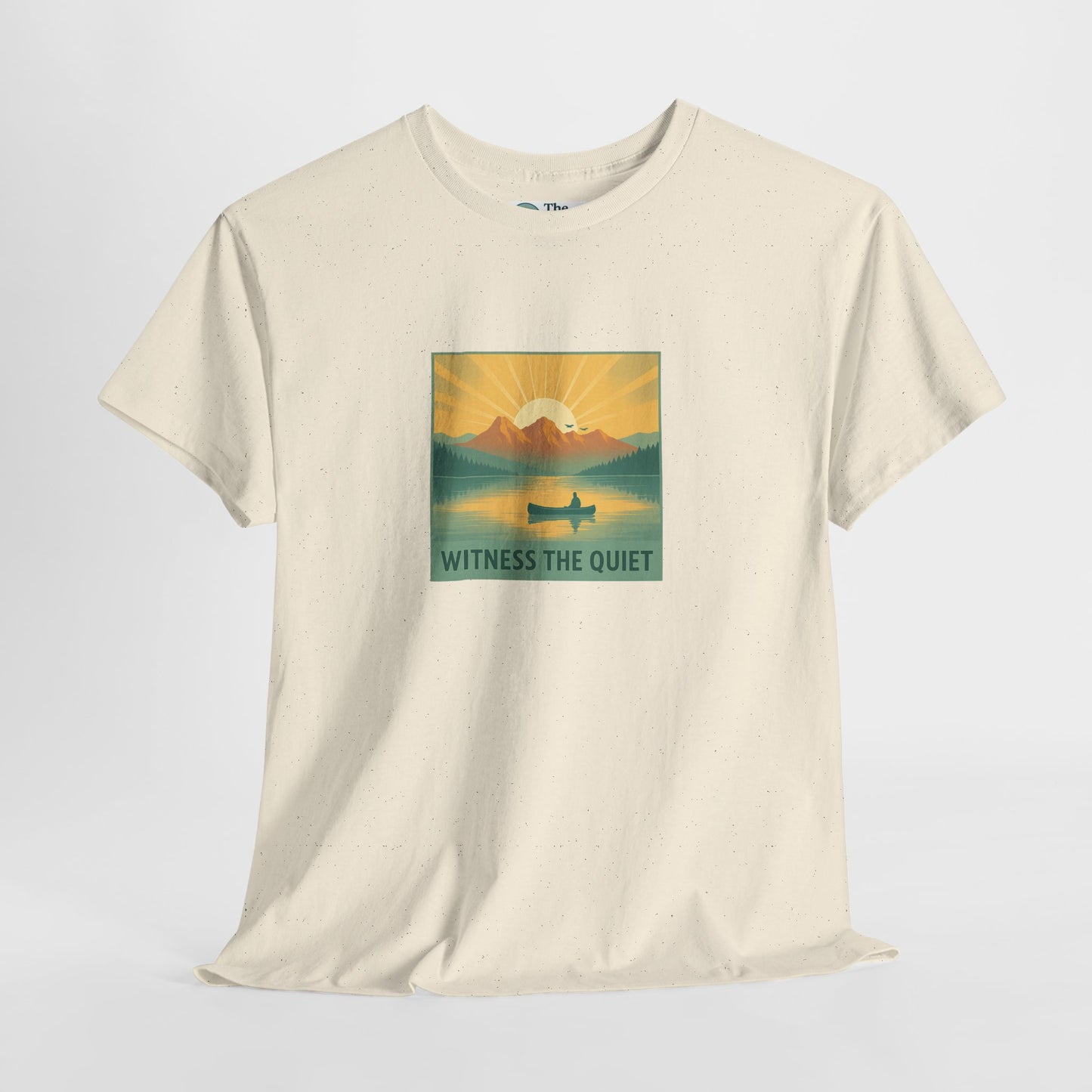Witness the Quiet T-Shirt - Nature Mindfulness Canoe  Tee